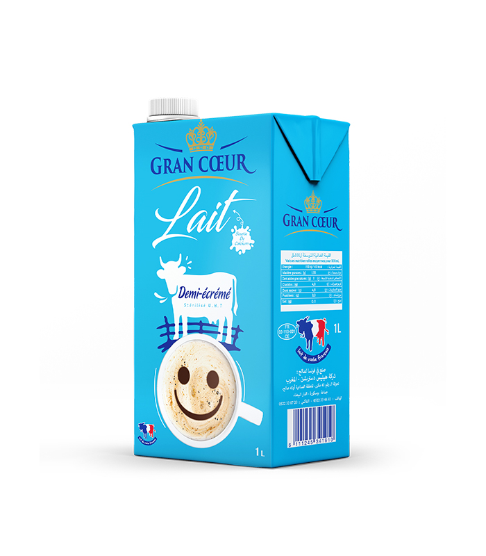 lait demi écrémé 1L